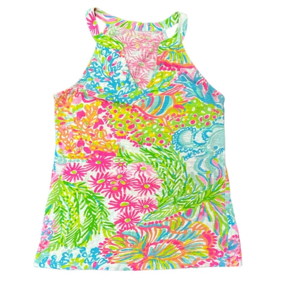 Lilly Pulitzer Arya Tank Top Casa Marina